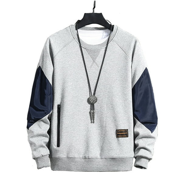 Autumn Round Neck Long Sleeve Sweatshirts Jumper Unisex Loose Top Sweater M-5XL 